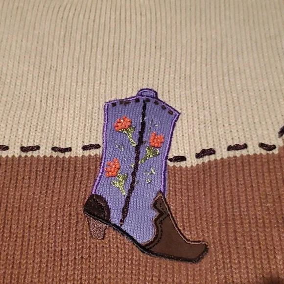 Like new! Vintage Storybook Knits great boots tunic sweater - Picture 9 of 13